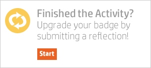 submit a reflection for your badge credit